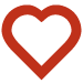 Drawing of a red heart Drawing of a red heart