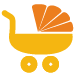 Drawing of a stroller