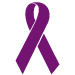Drawing of a purple ribbon Drawing of a purple ribbon
