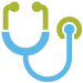 Drawing of a stethoscope Drawing of a stethoscope