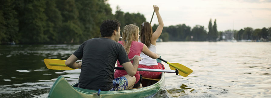 Group in a canoe Group in a canoe