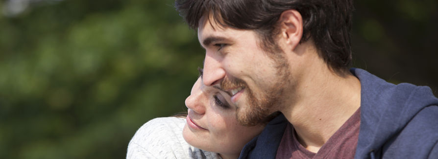 Young smiling couple