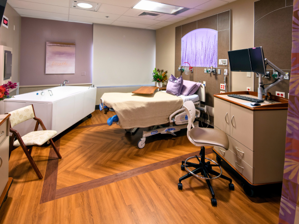 Birthing Suite in the Stollmeyer Family Birthing Center at French Hospital