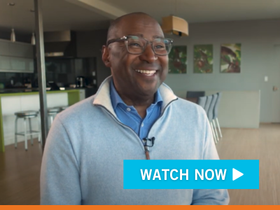 Video Still Image of Brian Brantley. Play Button overlaid.