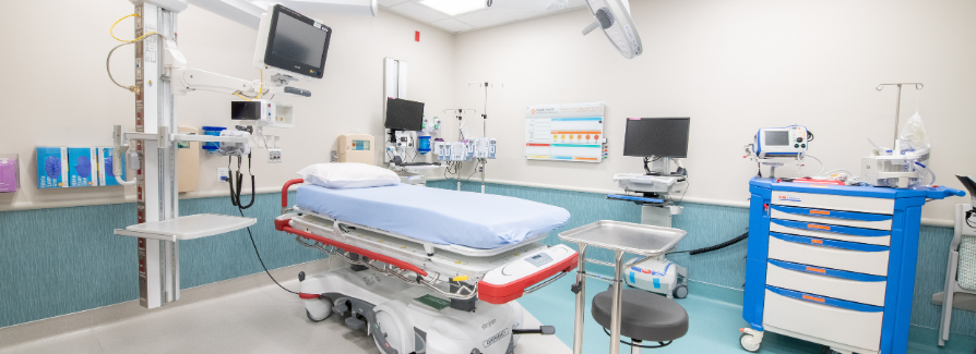 Trauma Room in the Oppenheimer Family Center for Emergency Medicine Trauma Room in the Oppenheimer Family Center for Emergency Medicine