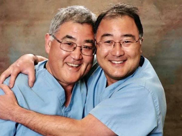 Portrait of brothers Edwin Hayashi, MD and Howard Hayashi, MD