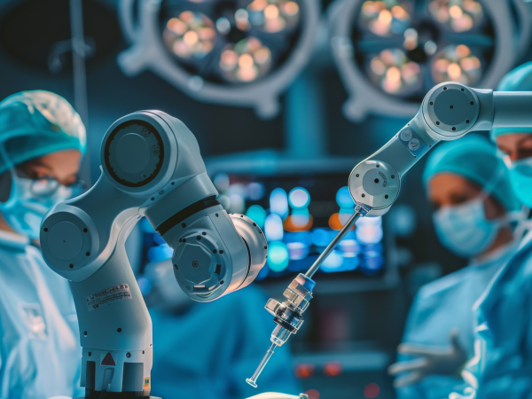 High tech equipment in a surgical suite