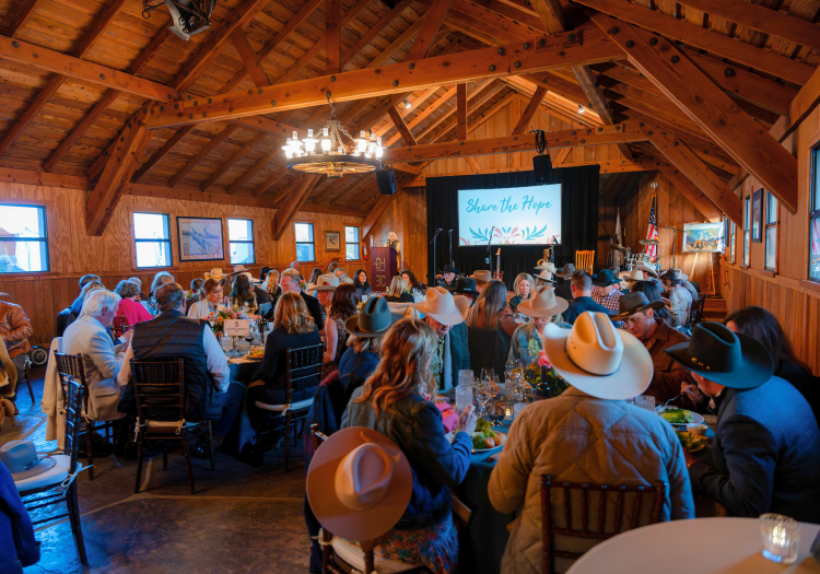 Share the Hope guests at the Hearst Ranch Dairy Barn 