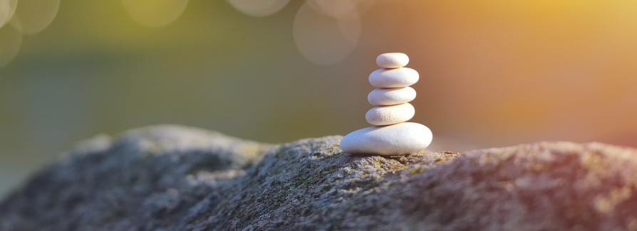 Image of tranquil stack of rocks
