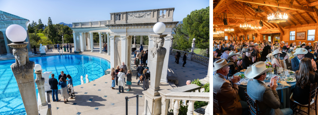 Guests at Share the Hope 2024 - Hearst Castle & Hearst Ranch
