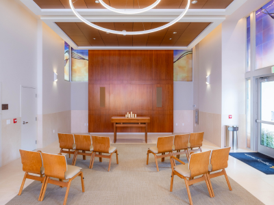 Interior of the Swanson Family Chapel