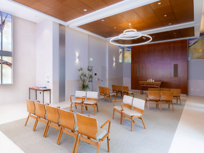 Interior of the Swanson Family Chapel