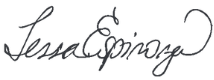 Signature: Tessa Espinoza Signature: Tessa Espinoza